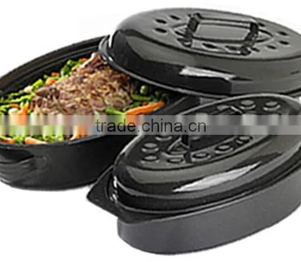 Exhaut Safety Design Restaurant Ceramic Coating Duck Oval Roaster photo-4