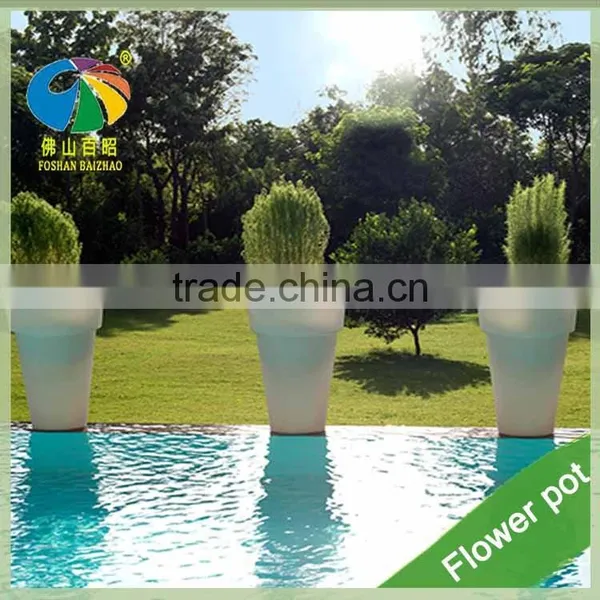 High Quality Colorful LED Lights Flower Plant Vase Pot With Rechargeable Battery photo-4