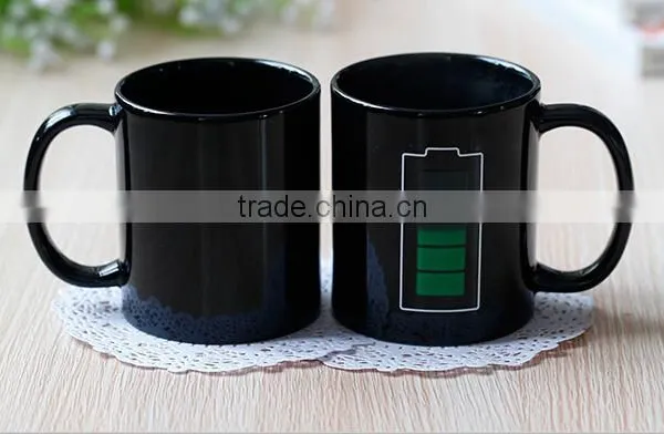 Haonai New Style Hot Sale High Quality Color Change Ceramic Mug photo-2