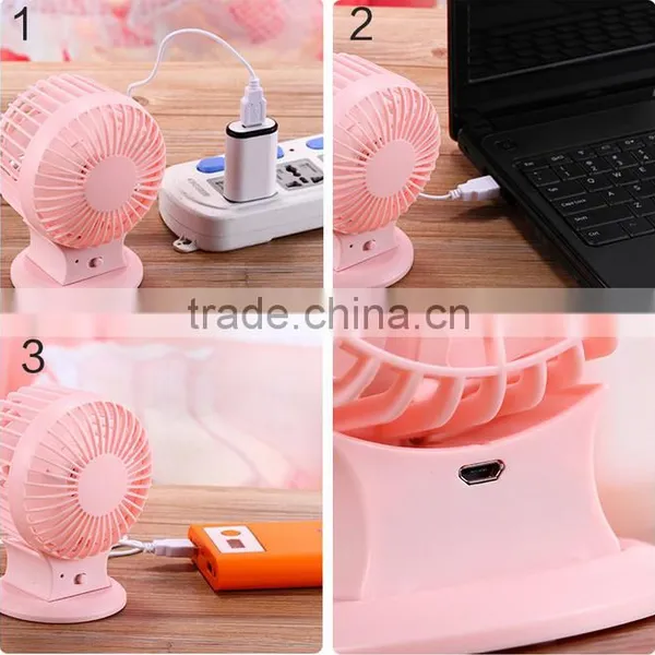 Promotional Table Office Desk Mini USB Chargeable Fan photo-6