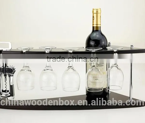 Round Wooden Wine Rack,wood Wine Shelf,wine Glass Drying Rack Wine Stand Wood Wooden Wine Bottle Rack photo-2