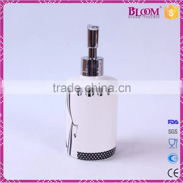 White 4 Pcs Ceramic Hotel Bathroom Accessories Set photo-2