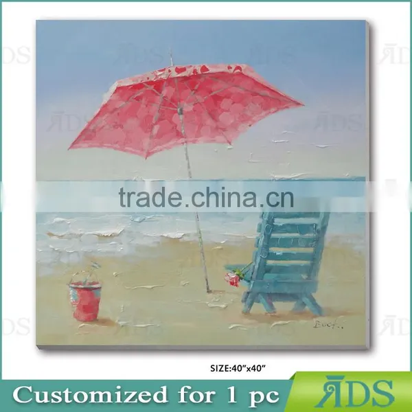 Handmade ContermporaryBeach Oil Painting photo-2