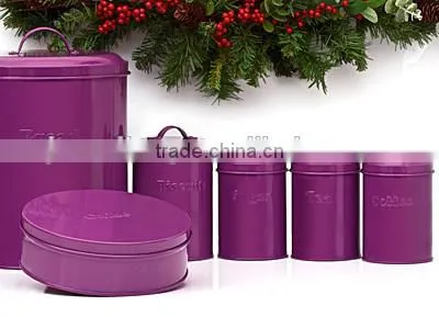Round Metal Biscuit Jar photo-6