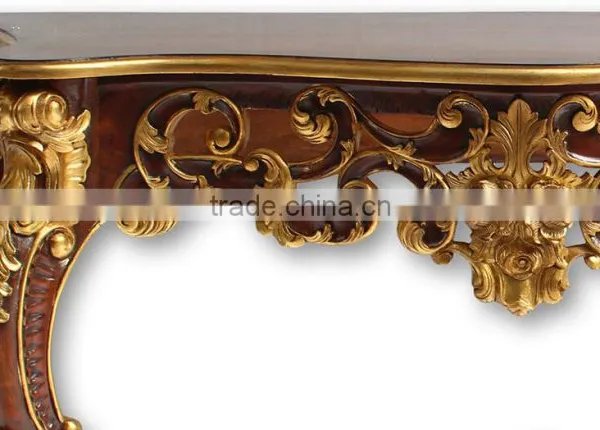 Luxury Living Room Furniture Console Table With Framed Mirror photo-2