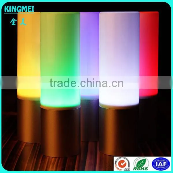 Rechargeable Indoor RGB Colors Changing Luxury Plastic Round Led Bar Table Lamp photo-4