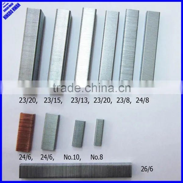 2015 high quality galvanized office 24/8 staple pins