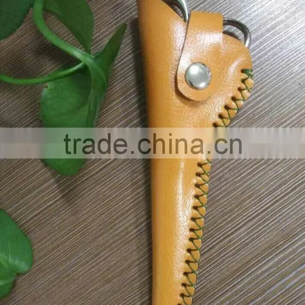 QJ-CP22 Professional Real Leather Hair Shears Sleeves Hairdressing Scissor Pouches Holster photo-2