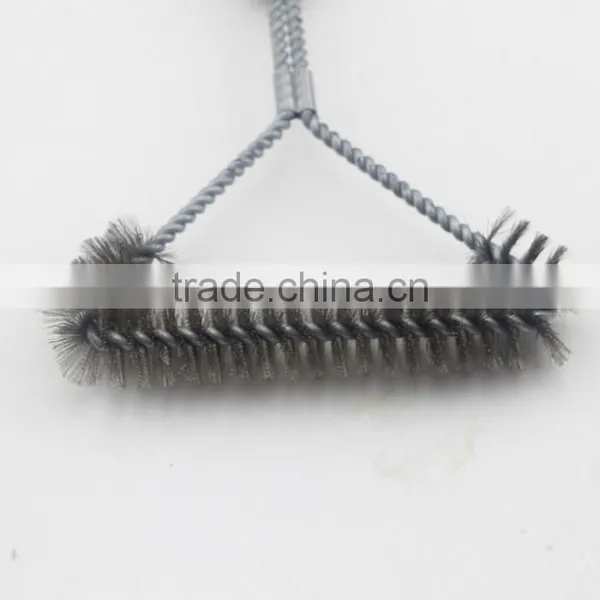 Black Handle Heavy Duty Barbecue Grill Brush With Wire Bristle photo-2