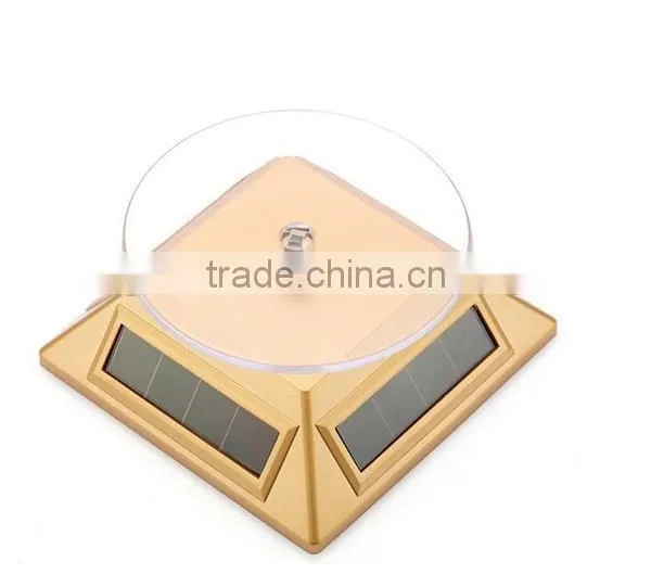 New Popular Solar Powered Rotating Jewellery Mobile Phone Ring Bracelet Watch Display Stand photo-3