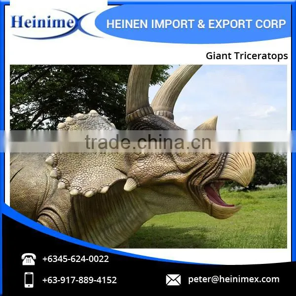 High Quality Best Simulation Jurassic Park Dinosaur Giant Triceratops Model photo-4