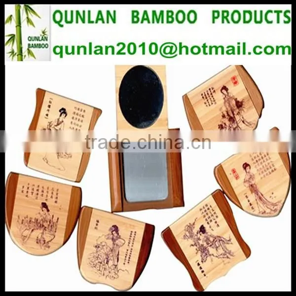 Bamboo Handheld Beauty Mirror In China photo-2