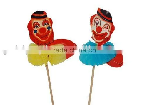 MM6005 Red Face Clown Party Food Picks