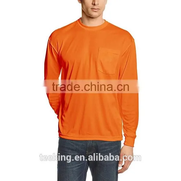 Wholesale Mens Long Sleeve Hi-vis T Shirt photo-3