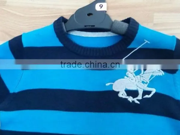(KD0442) Boys Knitting Stripe Sweaters photo-3