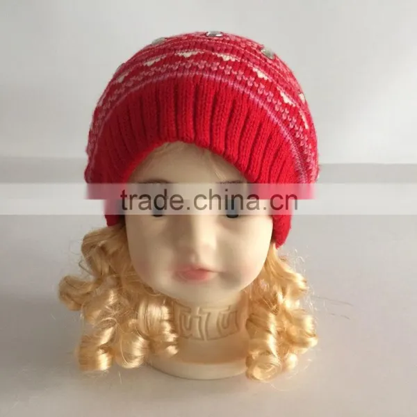 2016 New Fashion Winter Hand Made Knitted Kids Beanie Hats photo-5