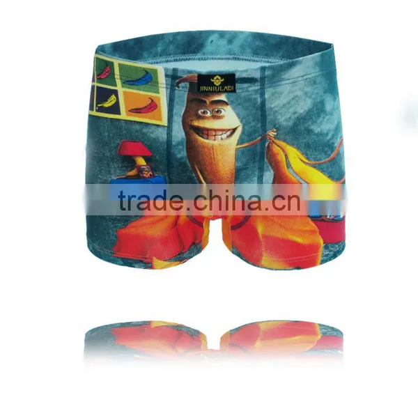 2016 New Style Men Brand of High Quality Underwear Cotton Print Classic Male Boxer photo-3