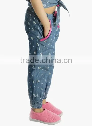 2016 New Pants Design for Girl Latest Style Printed Girl Pants photo-5