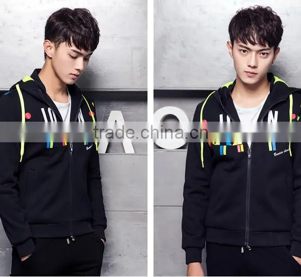 2015 Fashion Men's Long Sleeve Cardigan Hoodies Coat of Cultivate One's Morality photo-5