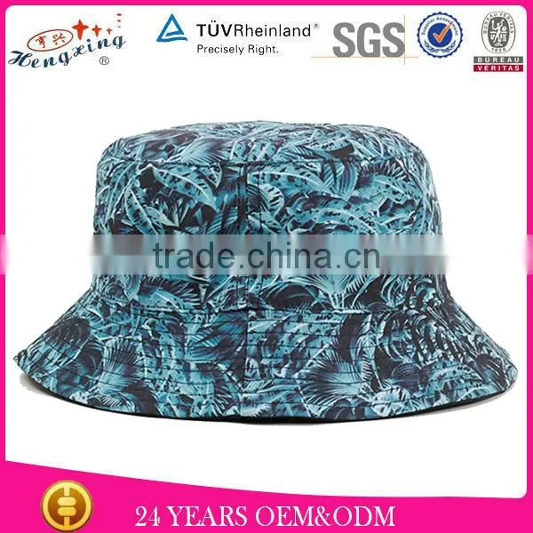 Short Brim Reversible Floral Cheap Bucket Hat/cap for Children photo-2