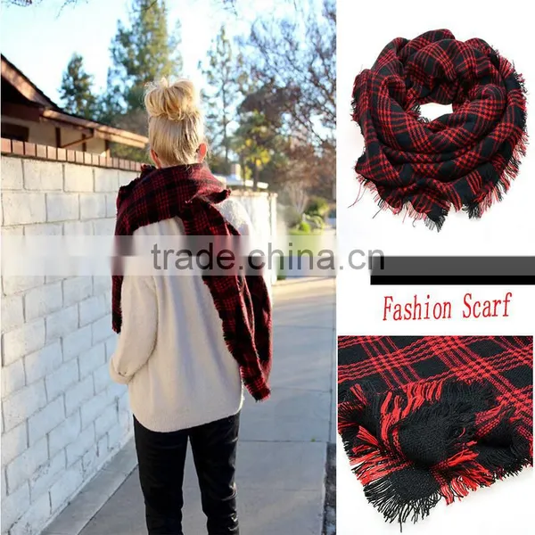 Wholesale Fashionable Tartan Plaid Scarf photo-4