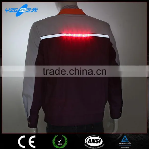 Hi Vis Reflective Work Shirts With LED Light&winter White Dress Suit photo-3