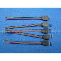 10mm 4-Pin Connector Cable Cord With Needle For 5050 3528 RGB Led Strip 12cm