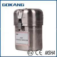 Hotsale Breathing Device Mining Self Rescuer, CE Quality Filter Mining Self Rescuer