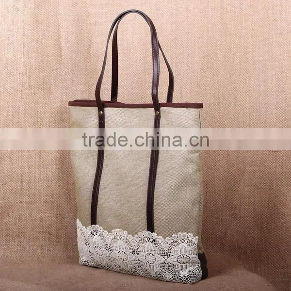 New Fashion Vintage Lace Bag for Women Monogrammed Canvas Bag