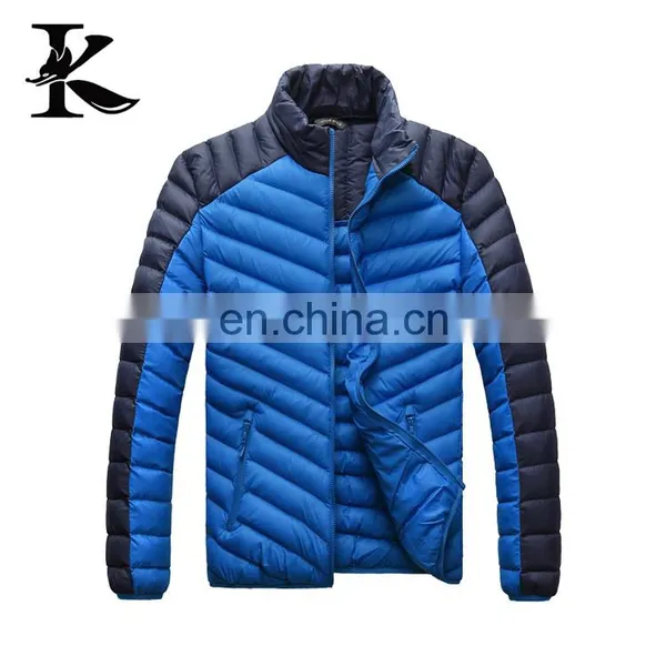 Male Warm Sports Wear Costumes Winter Coat Thin Down Jacket photo-2