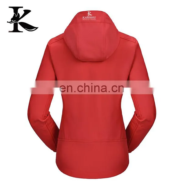 Woman Jacket Softshell Hiking Red Jacket photo-3