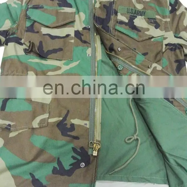 Factory Supply Custom Woodland Camouflage M65 Jacket for Sale photo-5