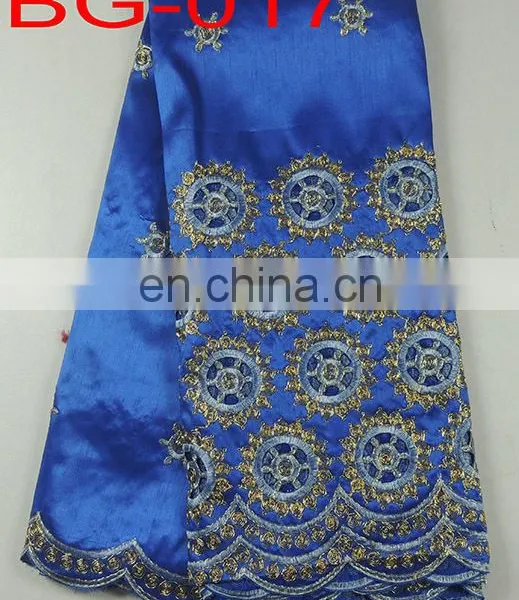 Latest Raw Silk Embroidery George Lace(BG-014) photo-4