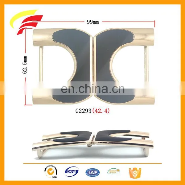 Zinc Alloy Metal Double C Belt Buckle for Ladies' Elastic Belt photo-4
