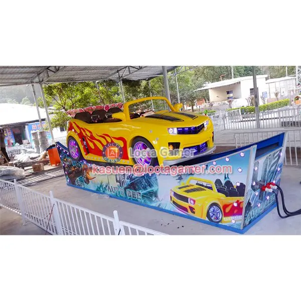 Zhongshan Amusement Park Equipment Outdoor Playground Flying Car, Rotation Ride Kiddie Rides 8 Seat Auto Bee Fly Car, photo-3