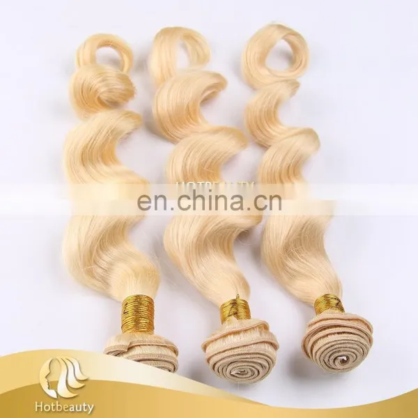 613# Blonde Color Virgin Human Loose Wave Remy Russian Hair Weave no Shedding no Tangle photo-4