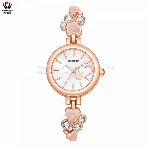 XINBOQIN Manufacturer Original Casual New Lady Fashion Strap Quartz Acetate Watch photo-2