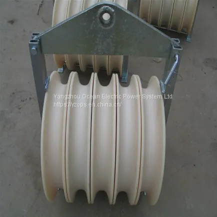large diameter stringing block; ACSR stringing block; conductor stringing block