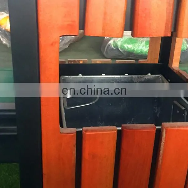 Factory Price Outdoor Public Wood Park Industrial Dustbin for JMQ-G248F photo-6