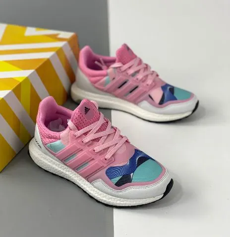 Adidas Ultra Boost UB21 Shoes For Sale in Pink/Blue Boost Running Shoes photo-2