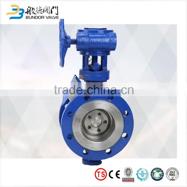 China Supplier High Performance 10 Inch Flanges Worm Gear Metal Seated Triple Eccentric Butterfly Valve photo-2