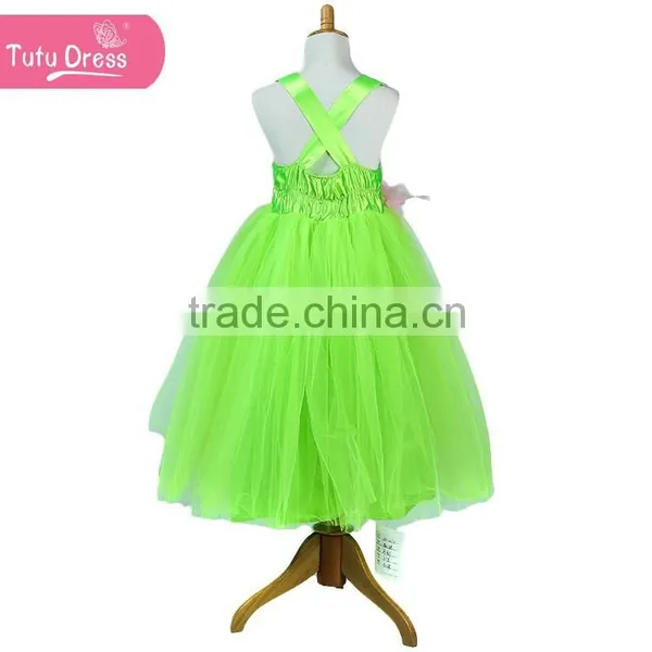 High Quality and Luxury Green Sequin Dress for Kids Party photo-3