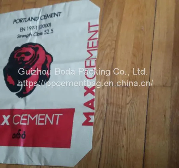 Eco Friendly Block Bottom Customize pp Woven White Cement Packaging Bag 50kg 20kg photo-5
