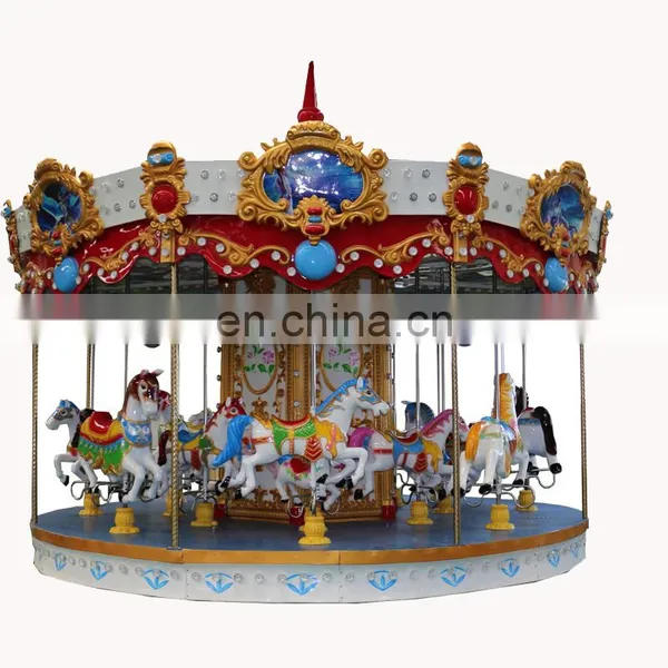 Amusement Antique Carousel Ride Kiddie and Adult Carousel for Sale photo-5