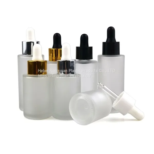 30ml Pink Color Cute Dropper Glass Bottle With Plastic Dropper Ring Cosmetic Packaging for Essential Serum Oil Products photo-4