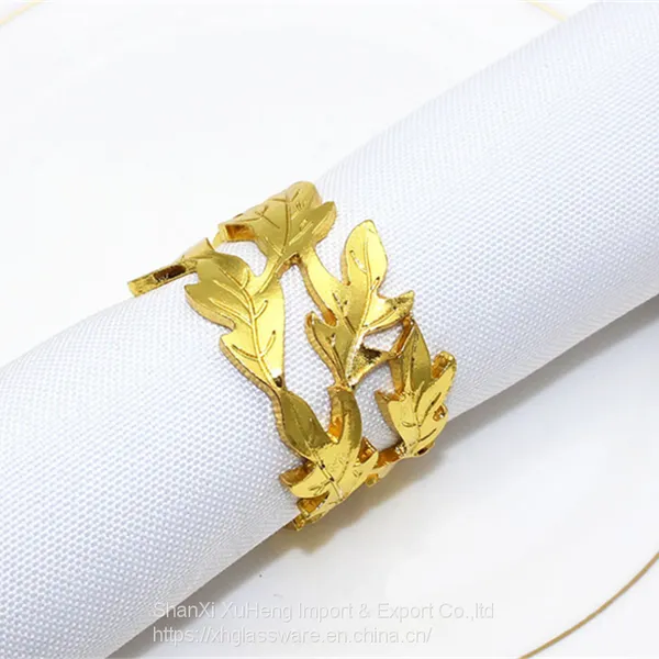 Luxury Rose Gold Silver Napkin Ring For Dining Table Decoration photo-4