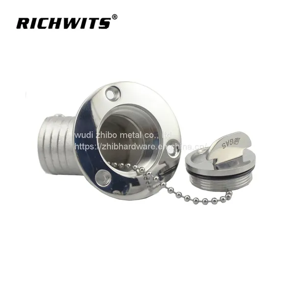Stainless Steel 316/304 45 Degree Deck Filler With Clamshell photo-4