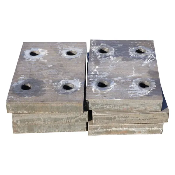 Wear resistant overlay weld clad liner plate wear pads for blast furnace inner wall anti-wear