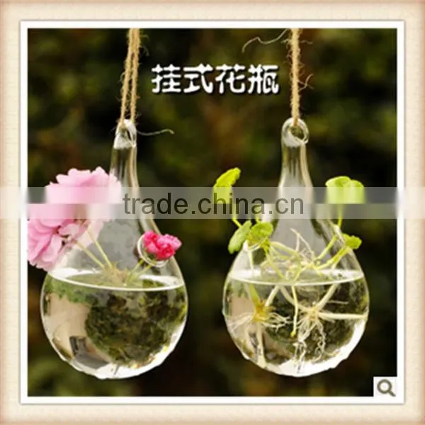 Hanging Glass Flower Water Vase Glass Terrariums Wholesale photo-3