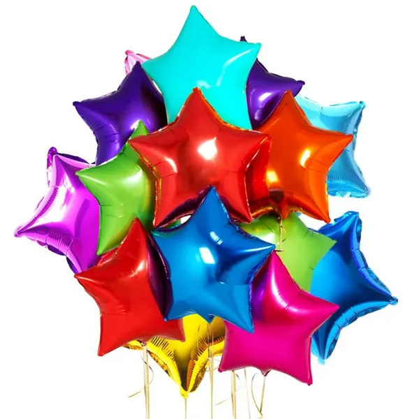 Factory Direct Party Decoration 24/5/10/18inch Balloons Five-pointed Mylar Helium Star Aluminum Foil Balloon photo-2